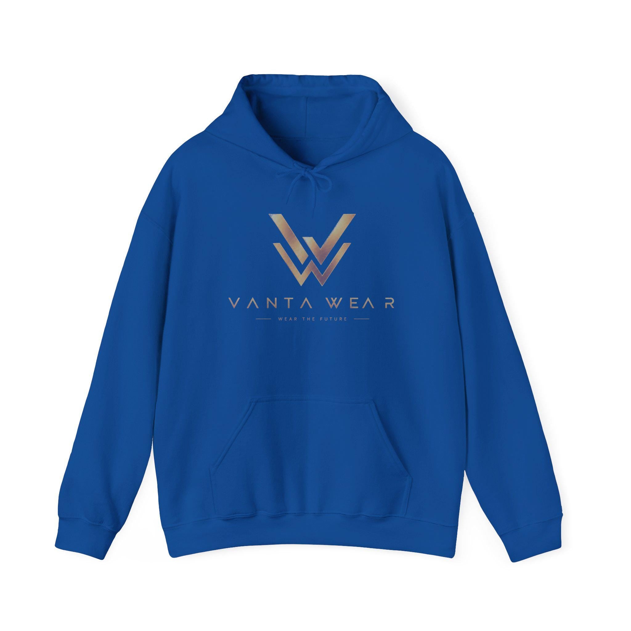 Gold Geometric W Logo Hoodie | Minimal Monogram Sweatshirt