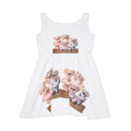 Plush Teddy Bears Skater Dress | Pastel Bear Ballet Illustration