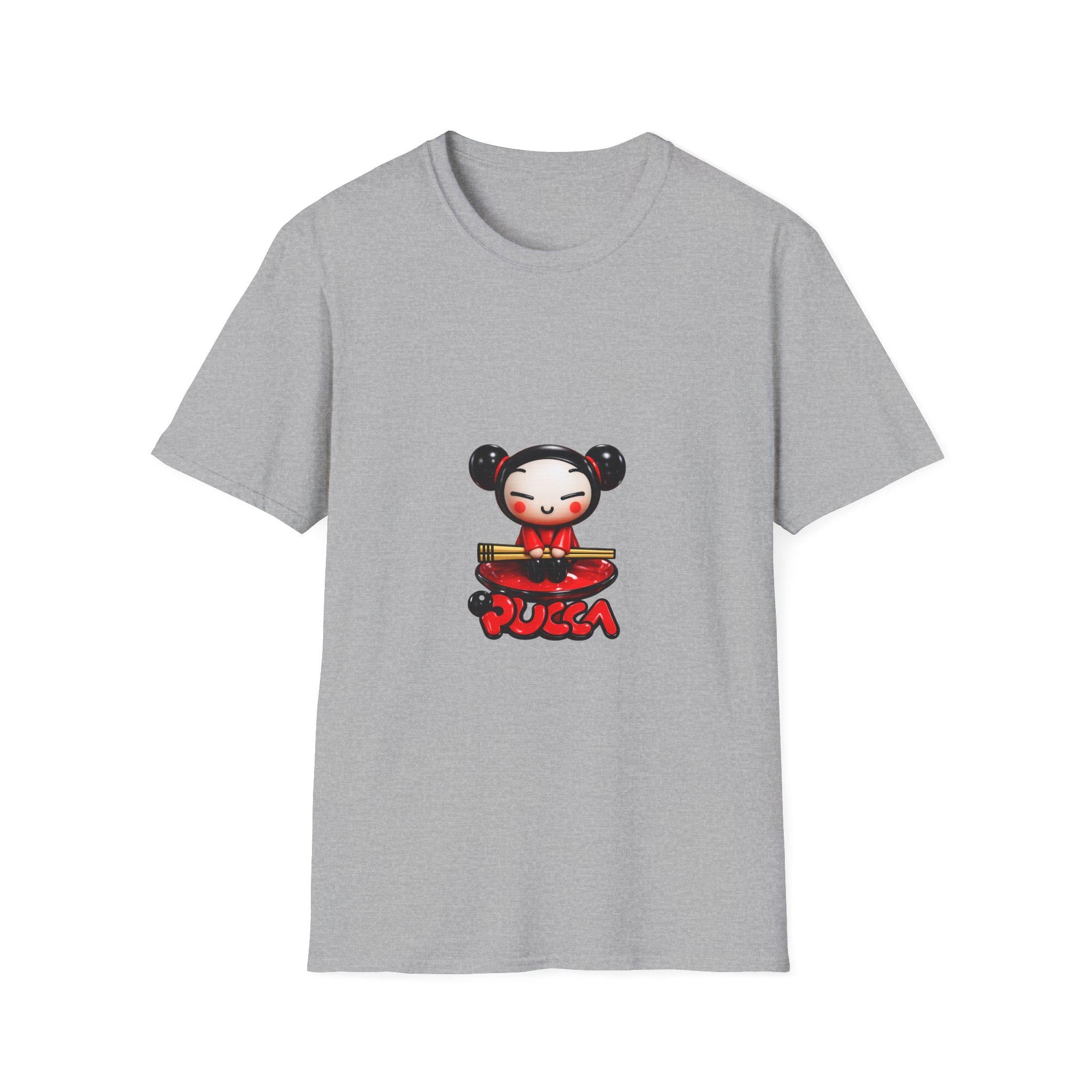 Pucca Character T-Shirt | Chibi Style Illustration Tee