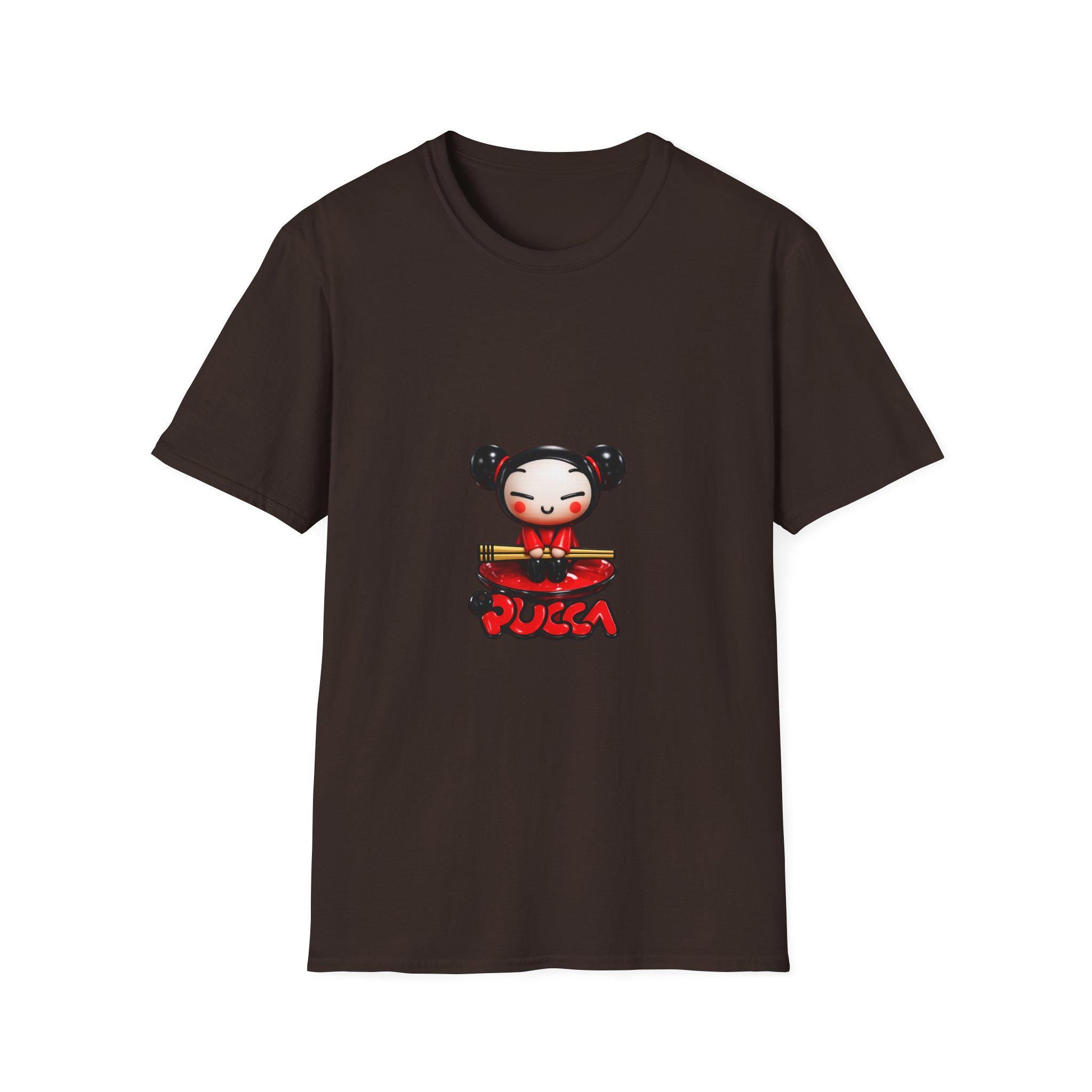 Pucca Character T-Shirt | Chibi Style Illustration Tee