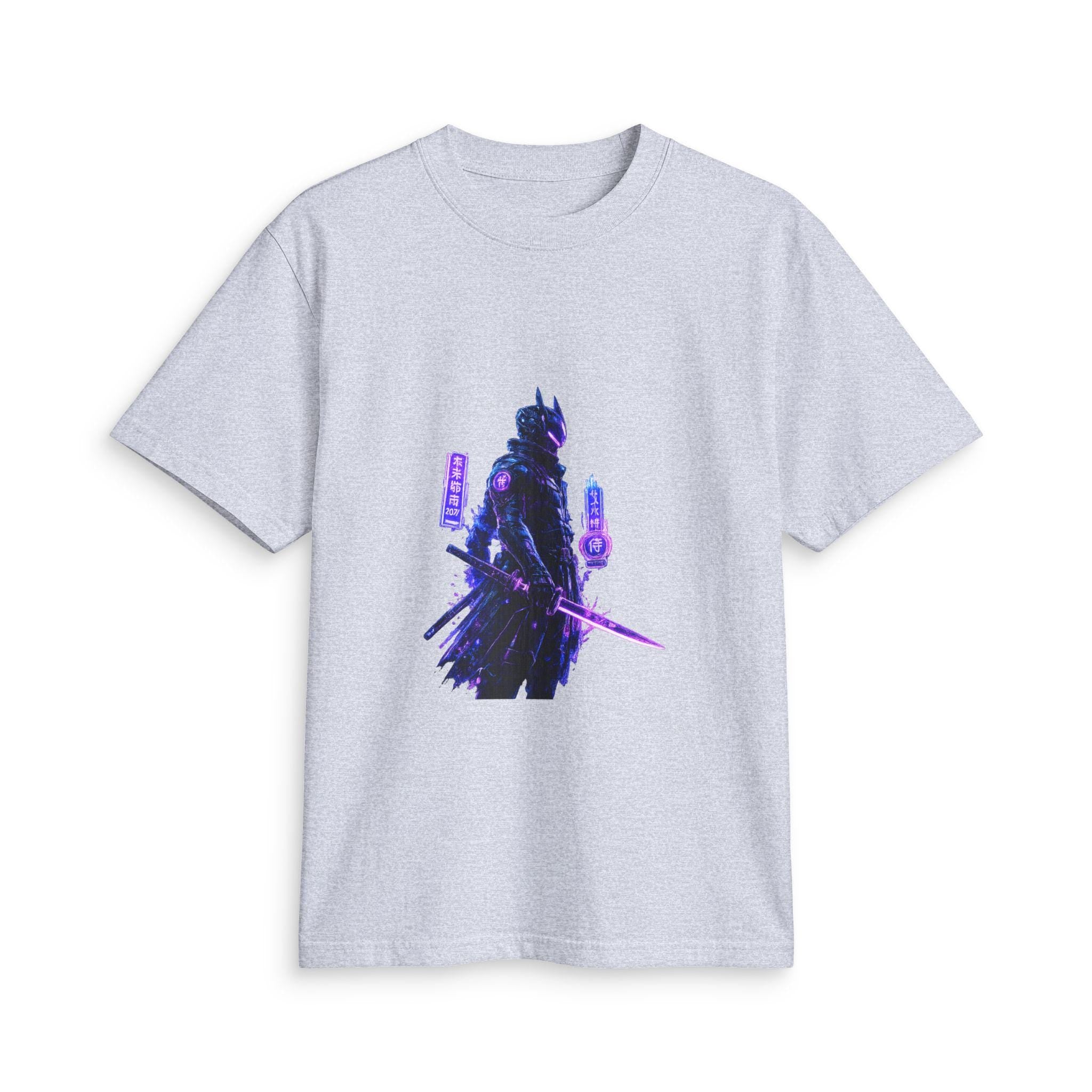 Neon Samurai T-Shirt | Cyberpunk Warrior Graphic Tee