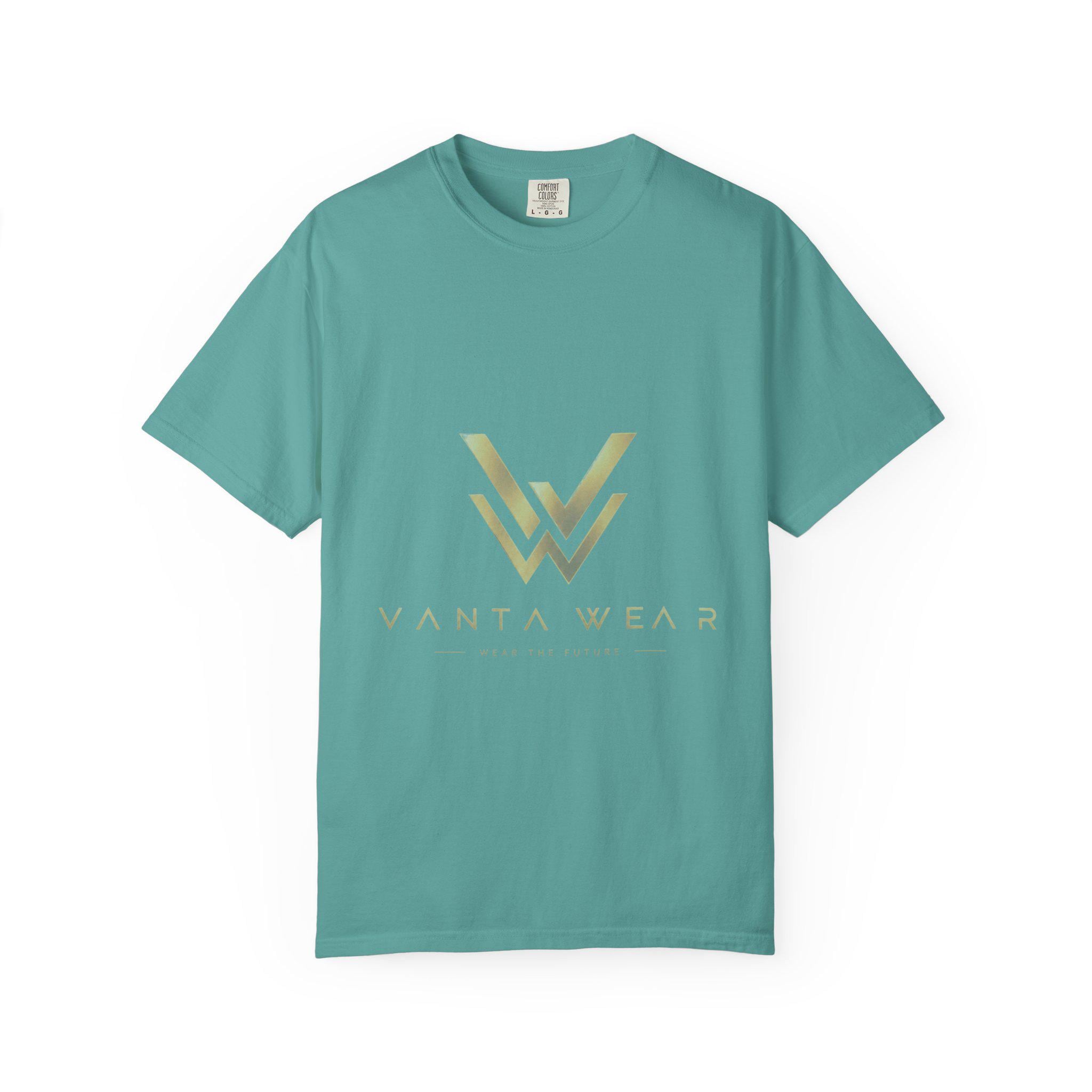 Vanta gold foil logo T-Shirt | minimalist monogram tee