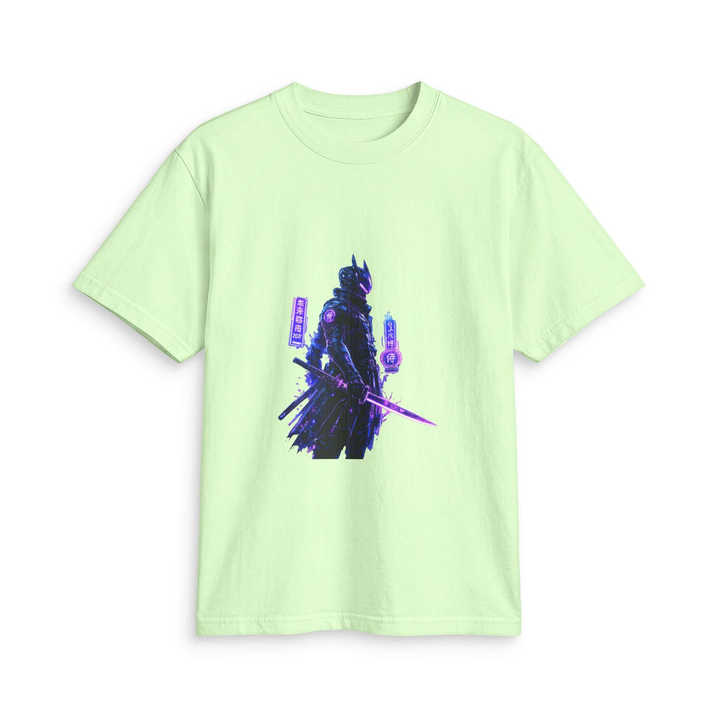 Neon Samurai T-Shirt | Cyberpunk Warrior Graphic Tee