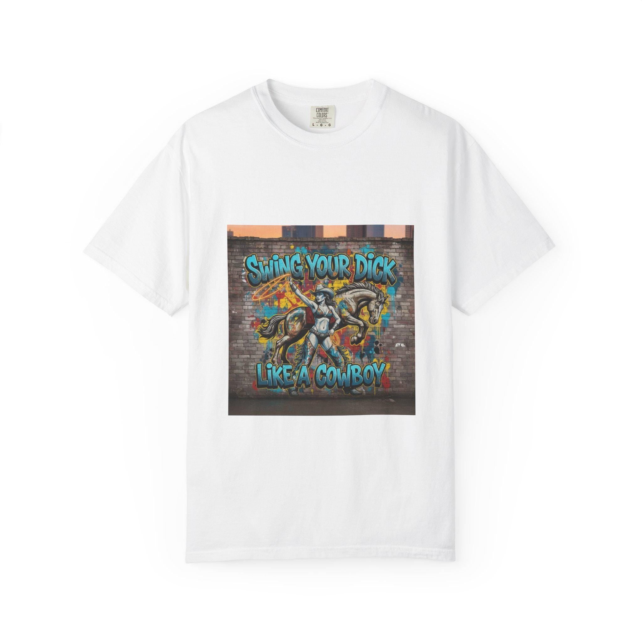 Swing Your Dick Like a Cowboy T-shirt | Rodeo Bull Rider Graphic Tee