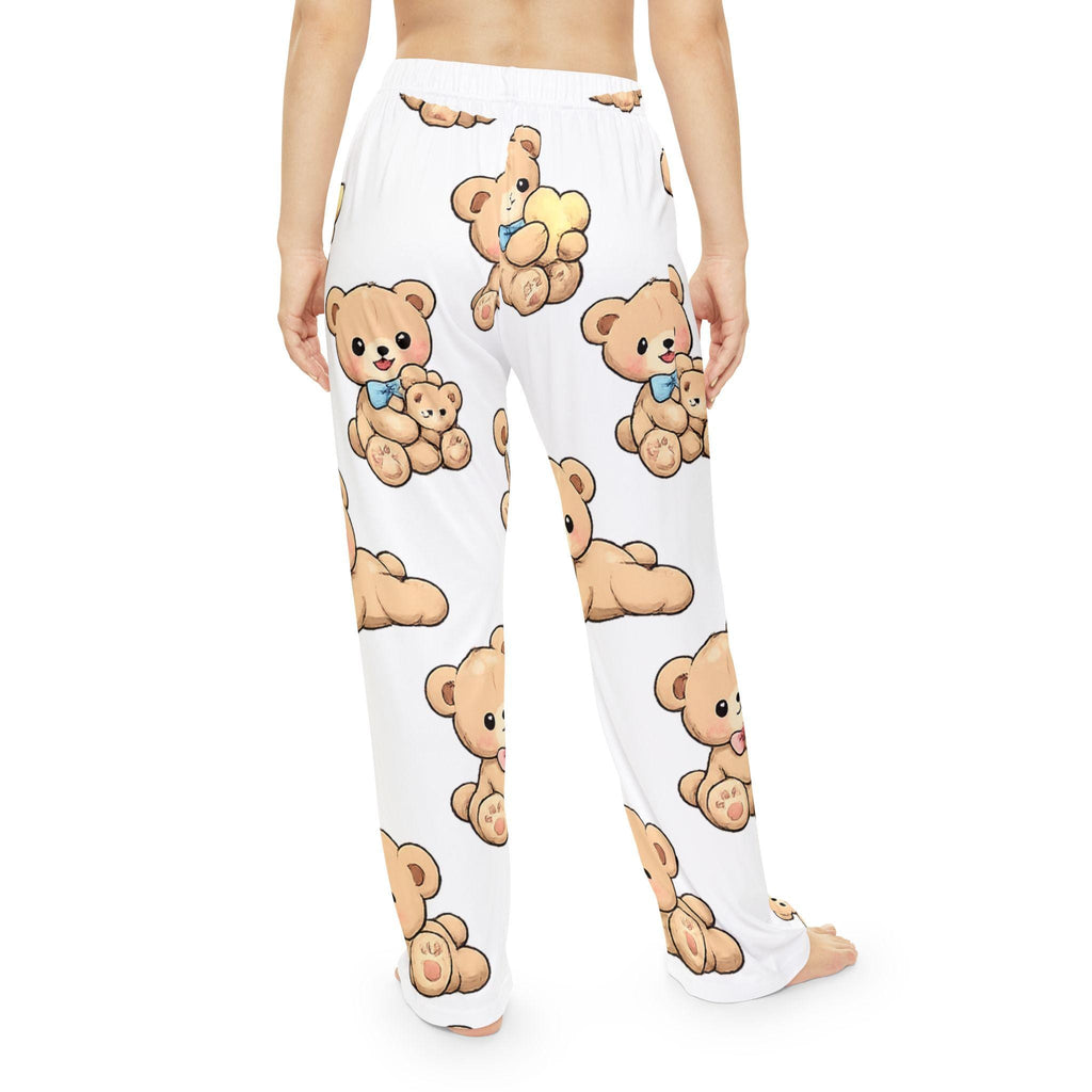 Teddy Bear Pajama Pants | All-Over Print Lounge Trousers