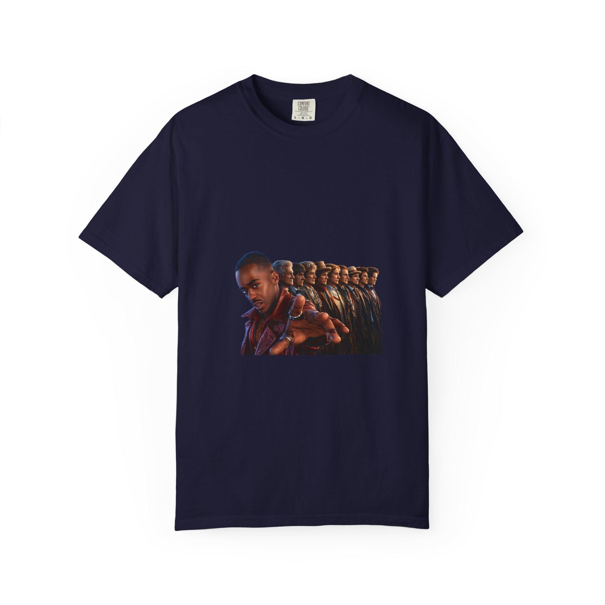 Repeating Portrait Illustration T-Shirt | Retro Film Strip Graphic