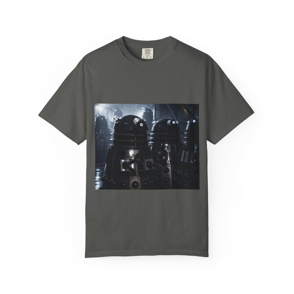 Retro Sci-Fi Robots T-Shirt | Vintage Space Droid Illustration
