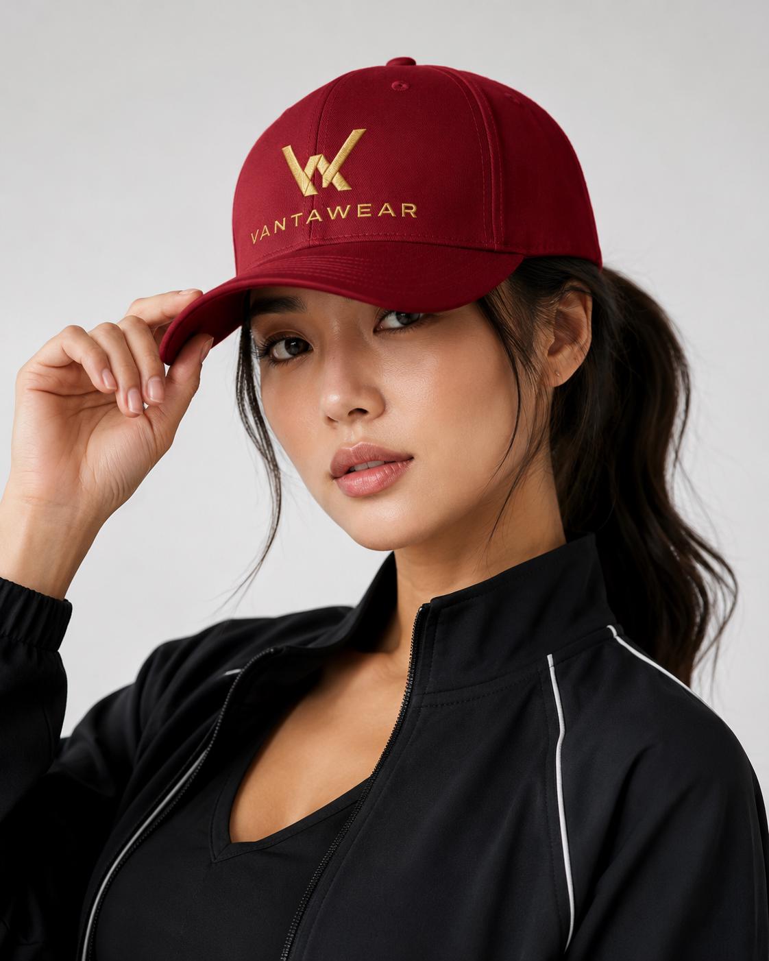 VantaWear Embroidered Sports Cap: Modern Athleisure Streetwear Hat