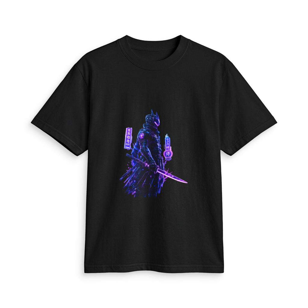 Neon Samurai T-Shirt | Cyberpunk Warrior Graphic Tee