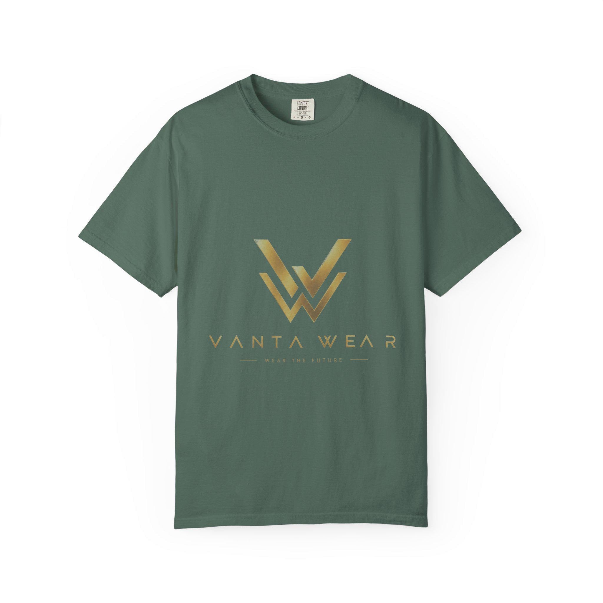Vanta gold foil logo T-Shirt | minimalist monogram tee