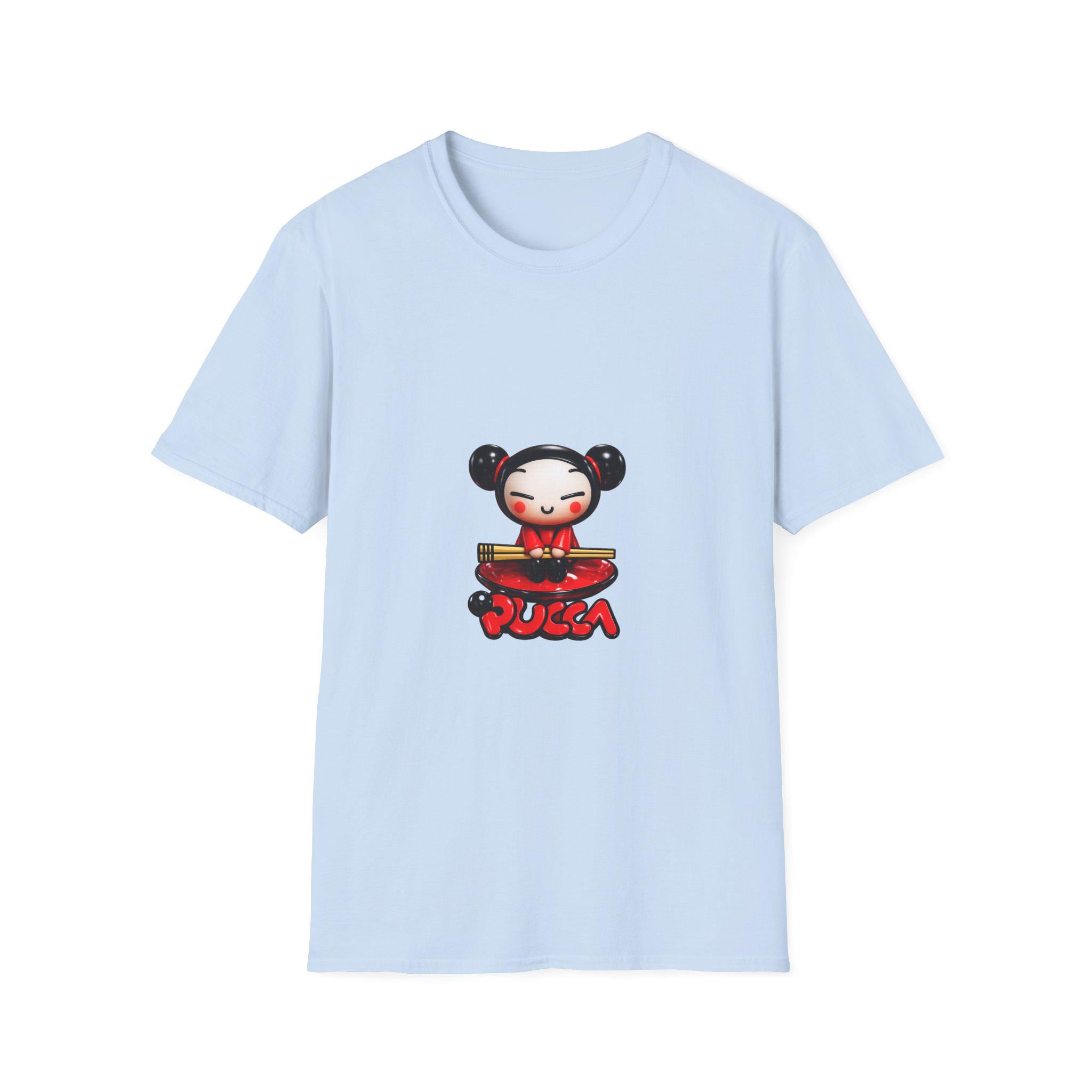 Pucca Character T-Shirt | Chibi Style Illustration Tee