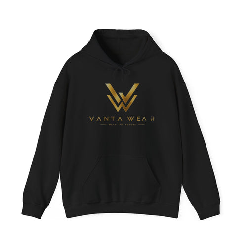 Gold Geometric W Logo Hoodie | Minimal Monogram Sweatshirt