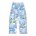 Blue Sleeping Elephant Pajama Pants | Dreamy Baby Elephants All-Over Print