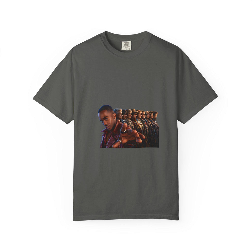 Repeating Portrait Illustration T-Shirt | Retro Film Strip Graphic