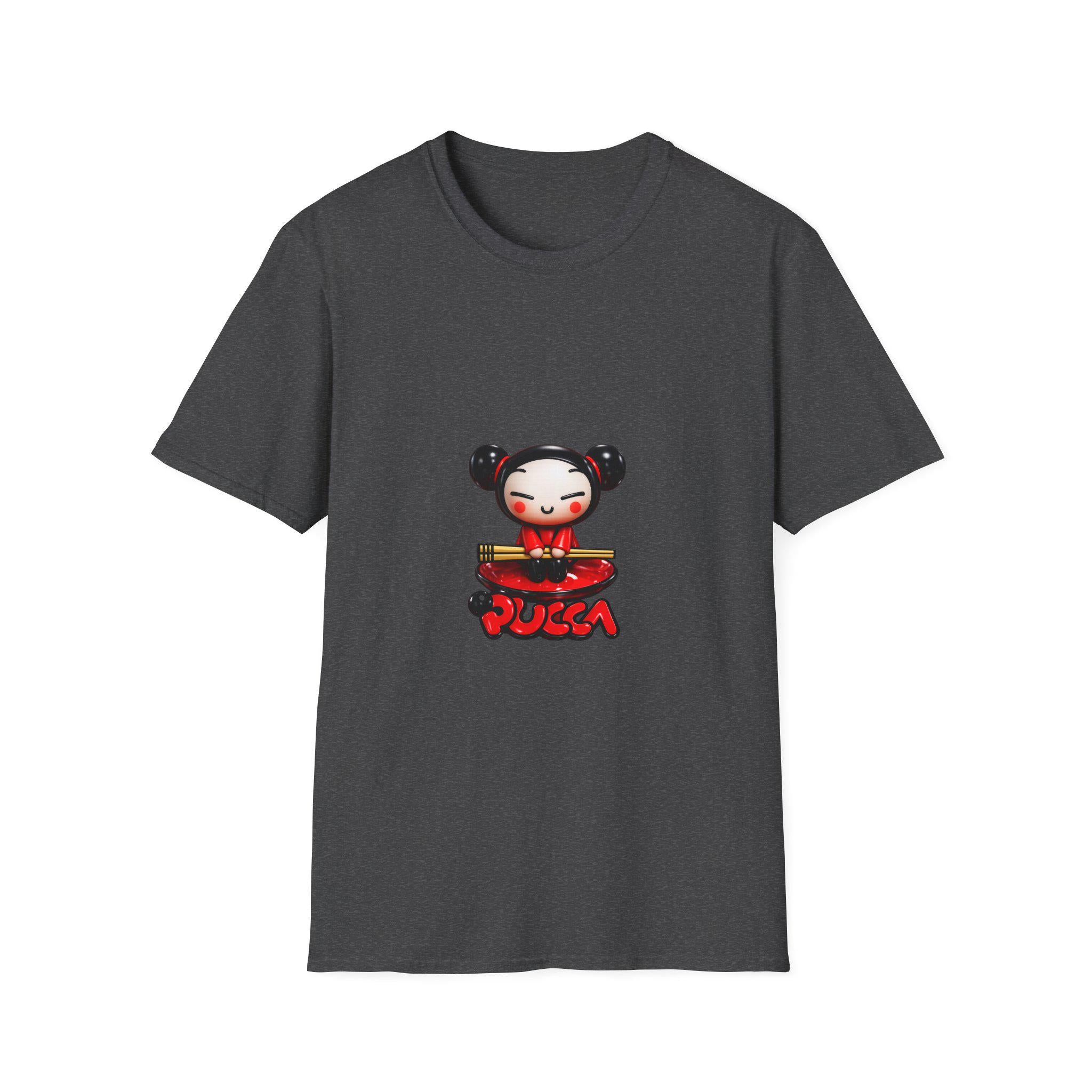 Pucca Character T-Shirt | Chibi Style Illustration Tee