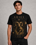 Zodiac Streetwear T-Shirt: Aries Astrology Celestial Design