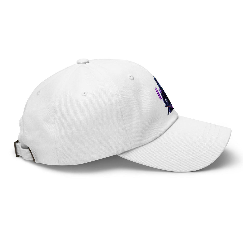 Cyberpunk Samurai Graphic Dad Hat: Adjustable Cotton Twill Cap