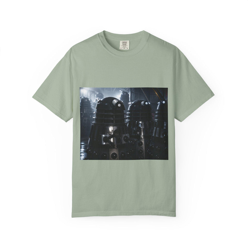 Retro Sci-Fi Robots T-Shirt | Vintage Space Droid Illustration