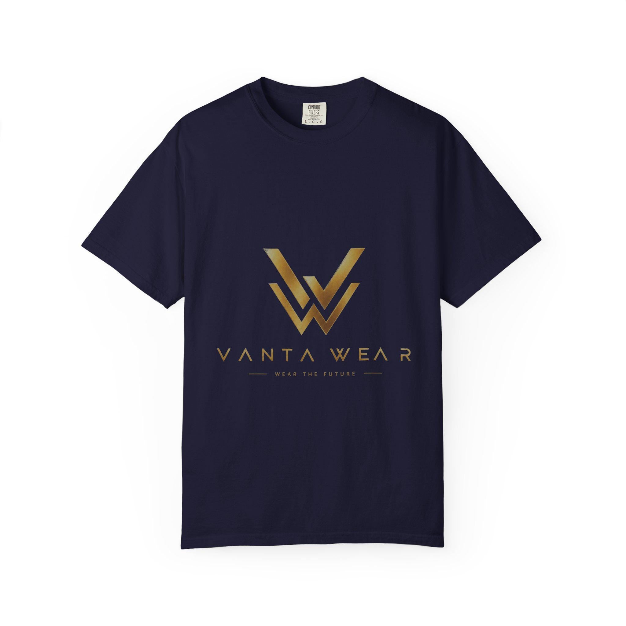 Vanta gold foil logo T-Shirt | minimalist monogram tee