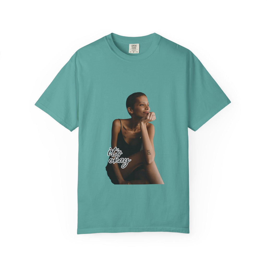 Minimal Model Portrait T-Shirt | Chic Female Photo Tee