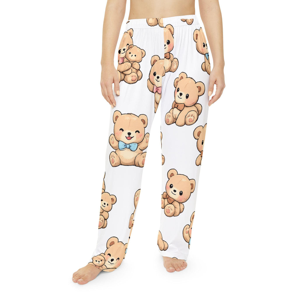 Teddy Bear Pajama Pants | All-Over Print Lounge Trousers