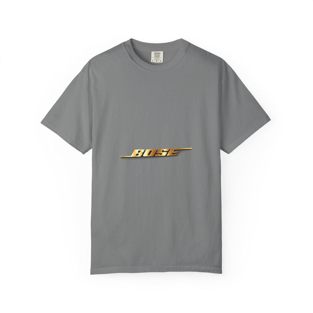 Retro Gold 'BOSS' Lightning Logo T-shirt | Vintage Moto Graphic