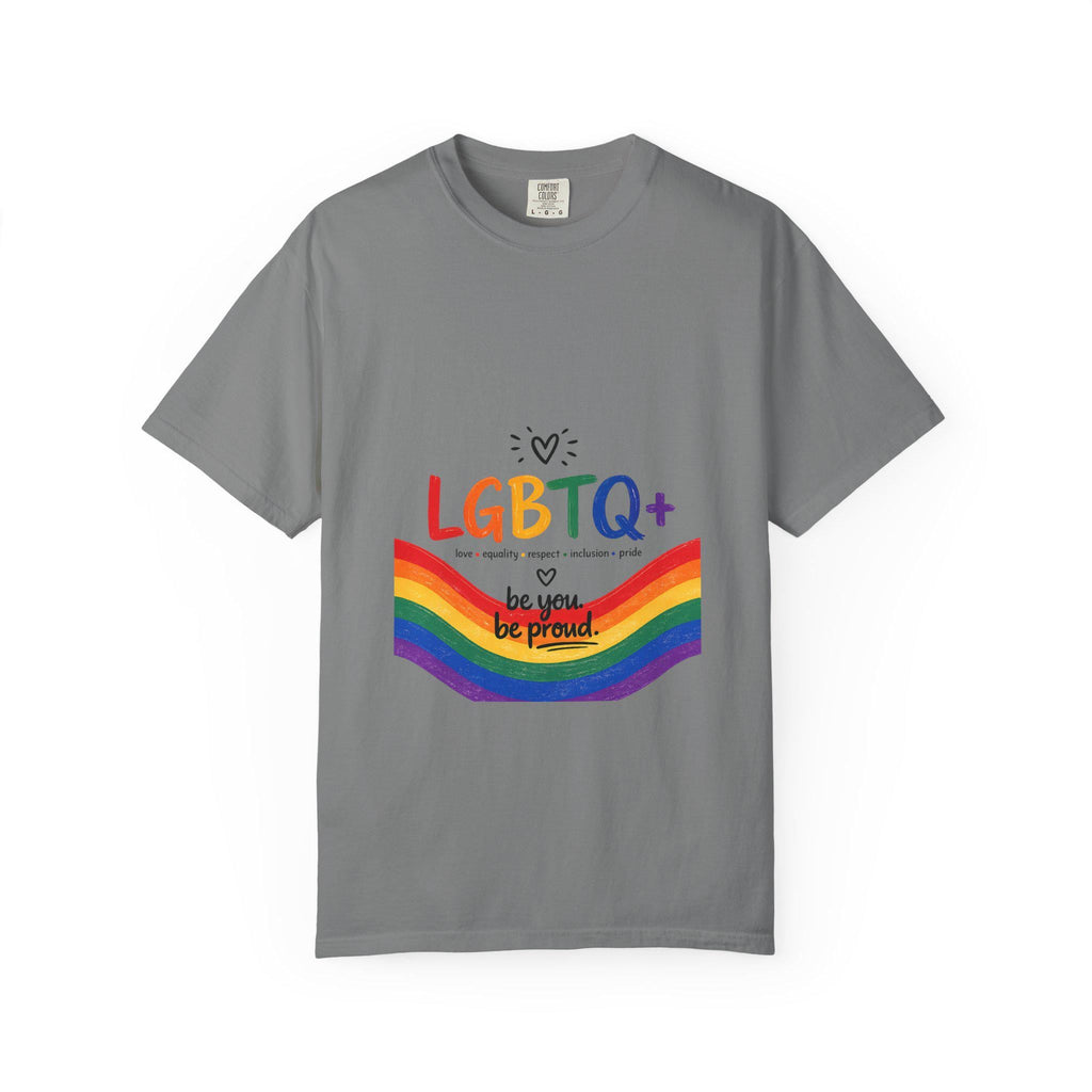 LGBTQ+ Rainbow Wave T-shirt | Be You Be Proud
