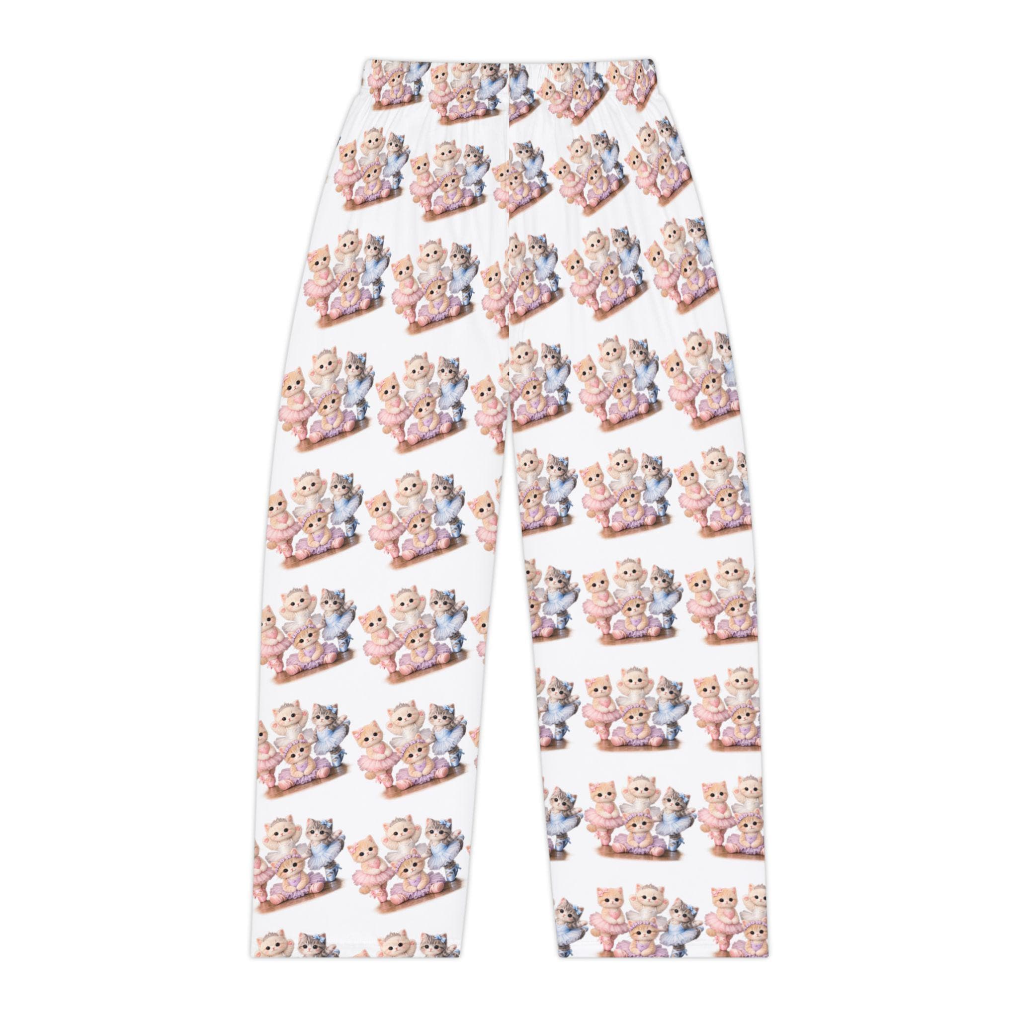 Ballet Kitten Pajama Pants | Soft Brushed Polyester All-Over Print