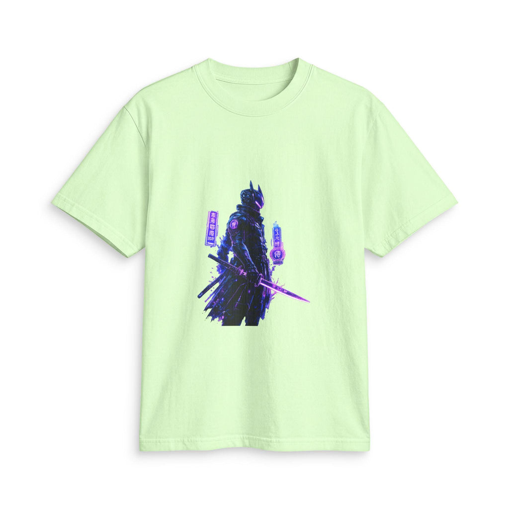 Neon Samurai T-Shirt | Cyberpunk Warrior Graphic Tee