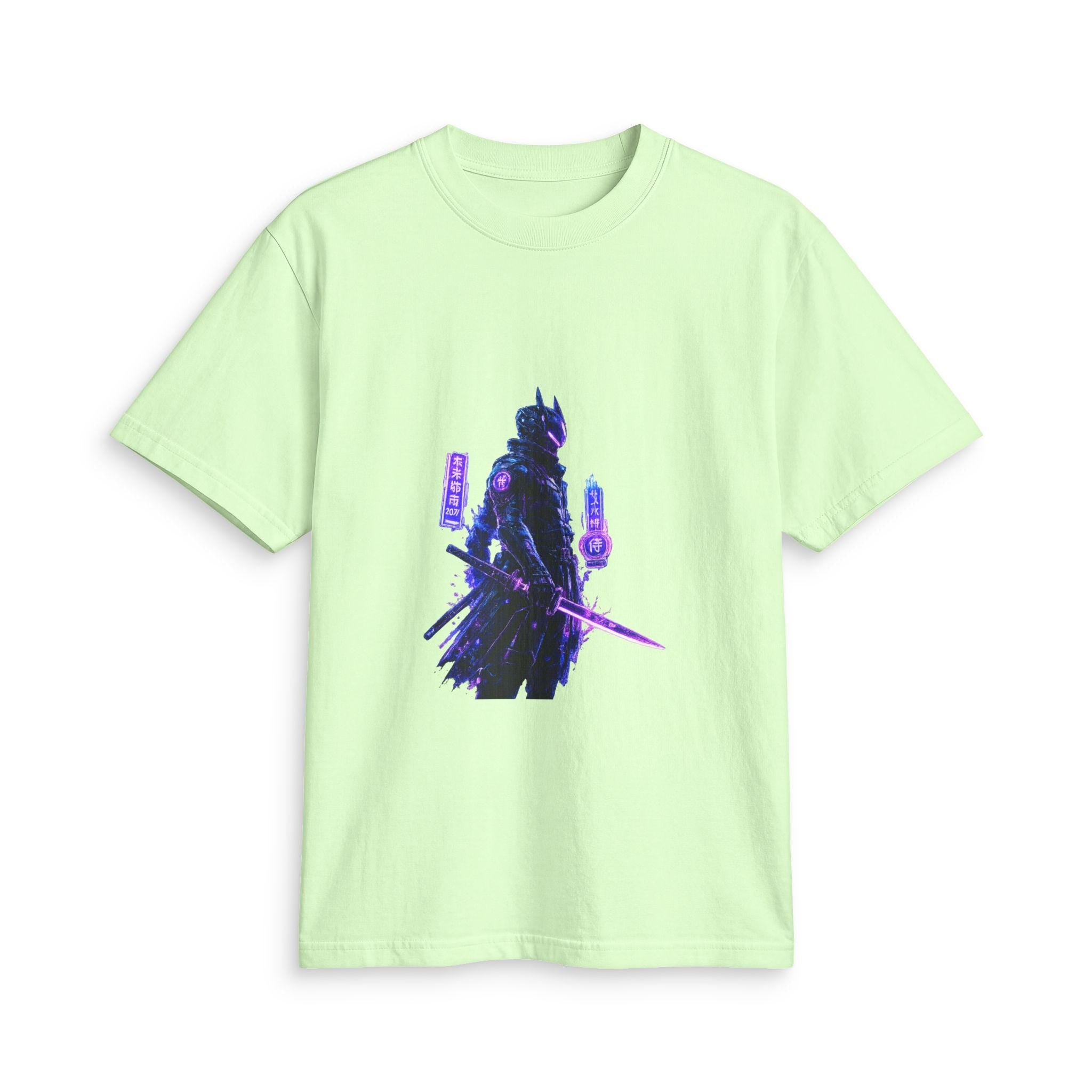 Neon Samurai T-Shirt | Cyberpunk Warrior Graphic Tee