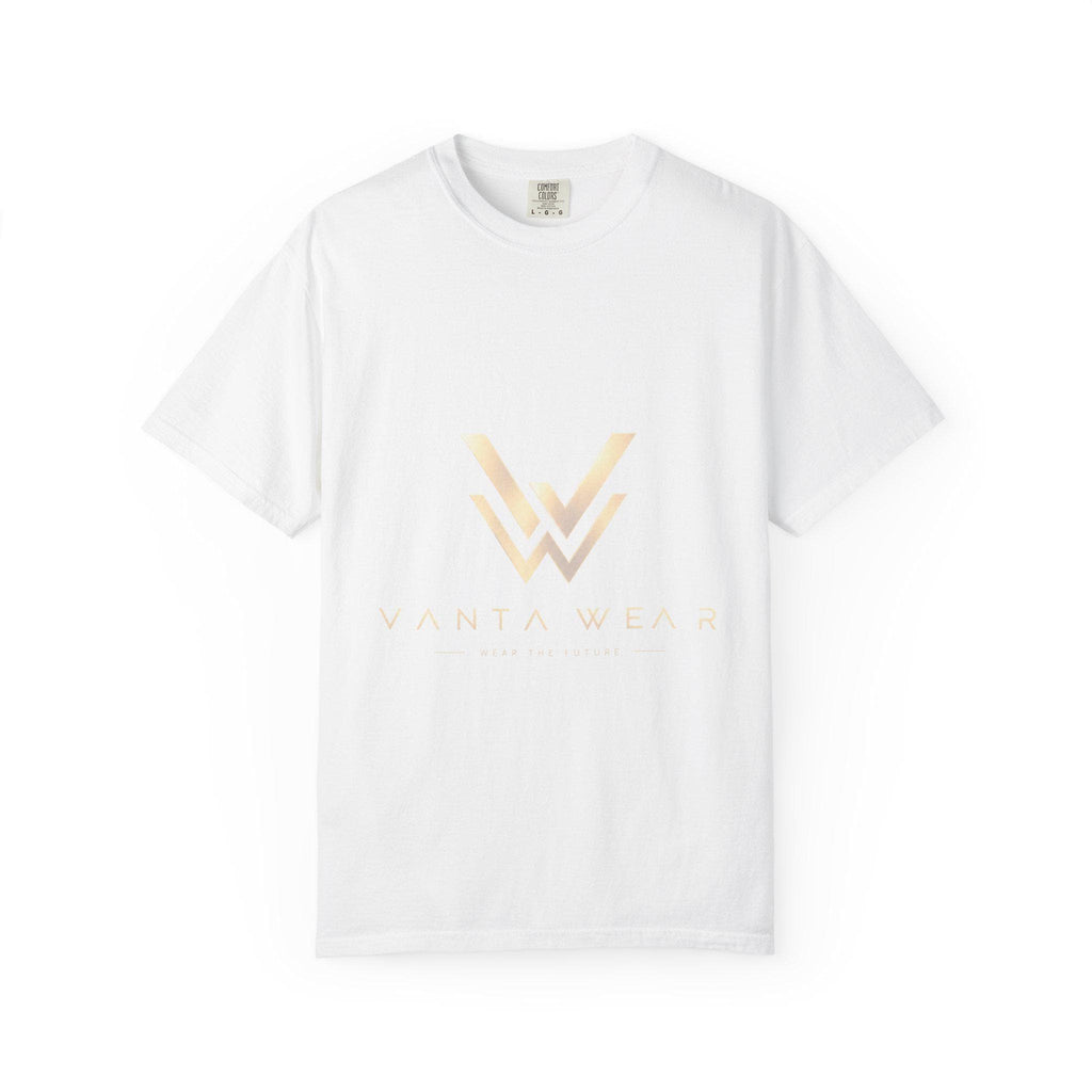 Vanta gold foil logo T-Shirt | minimalist monogram tee