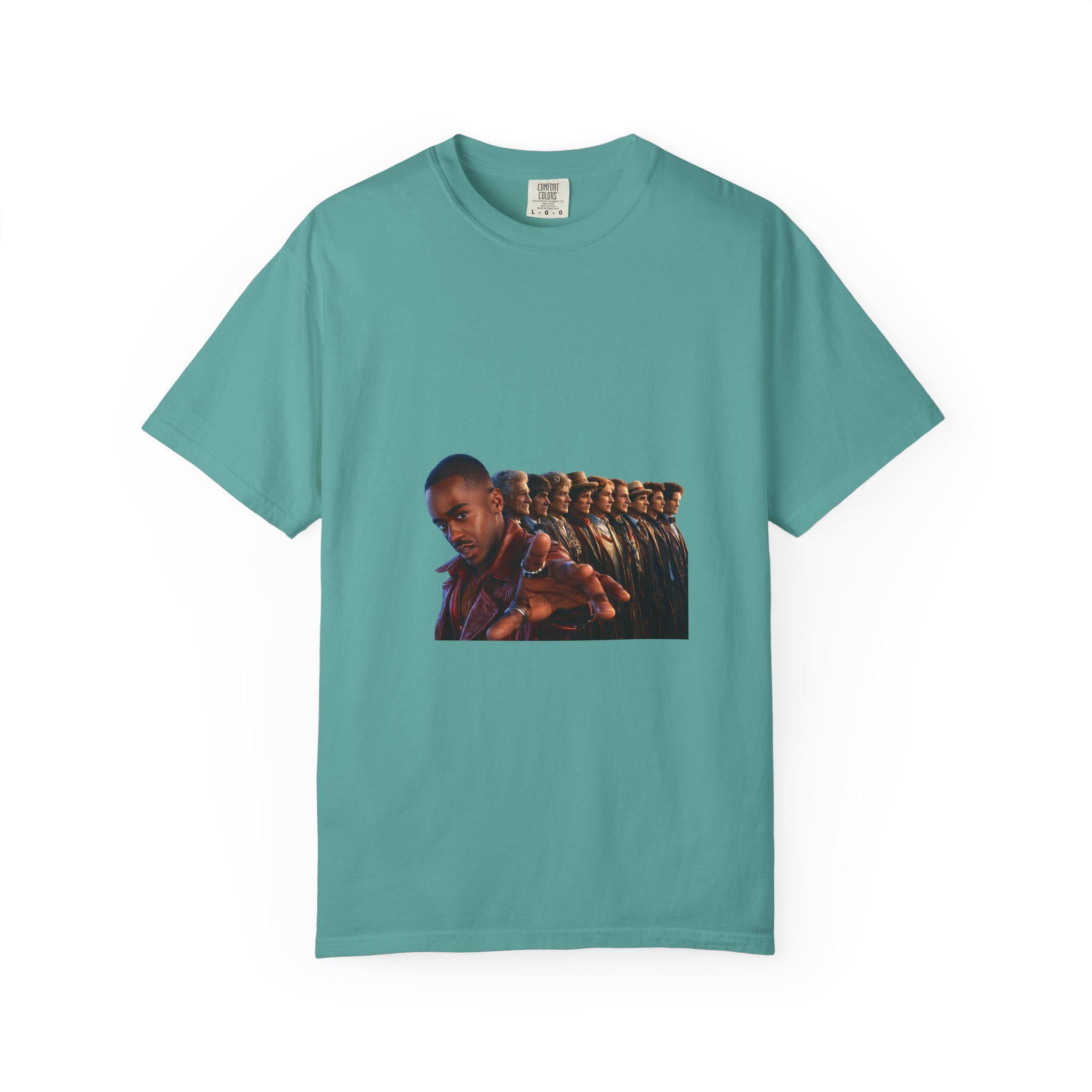Repeating Portrait Illustration T-Shirt | Retro Film Strip Graphic