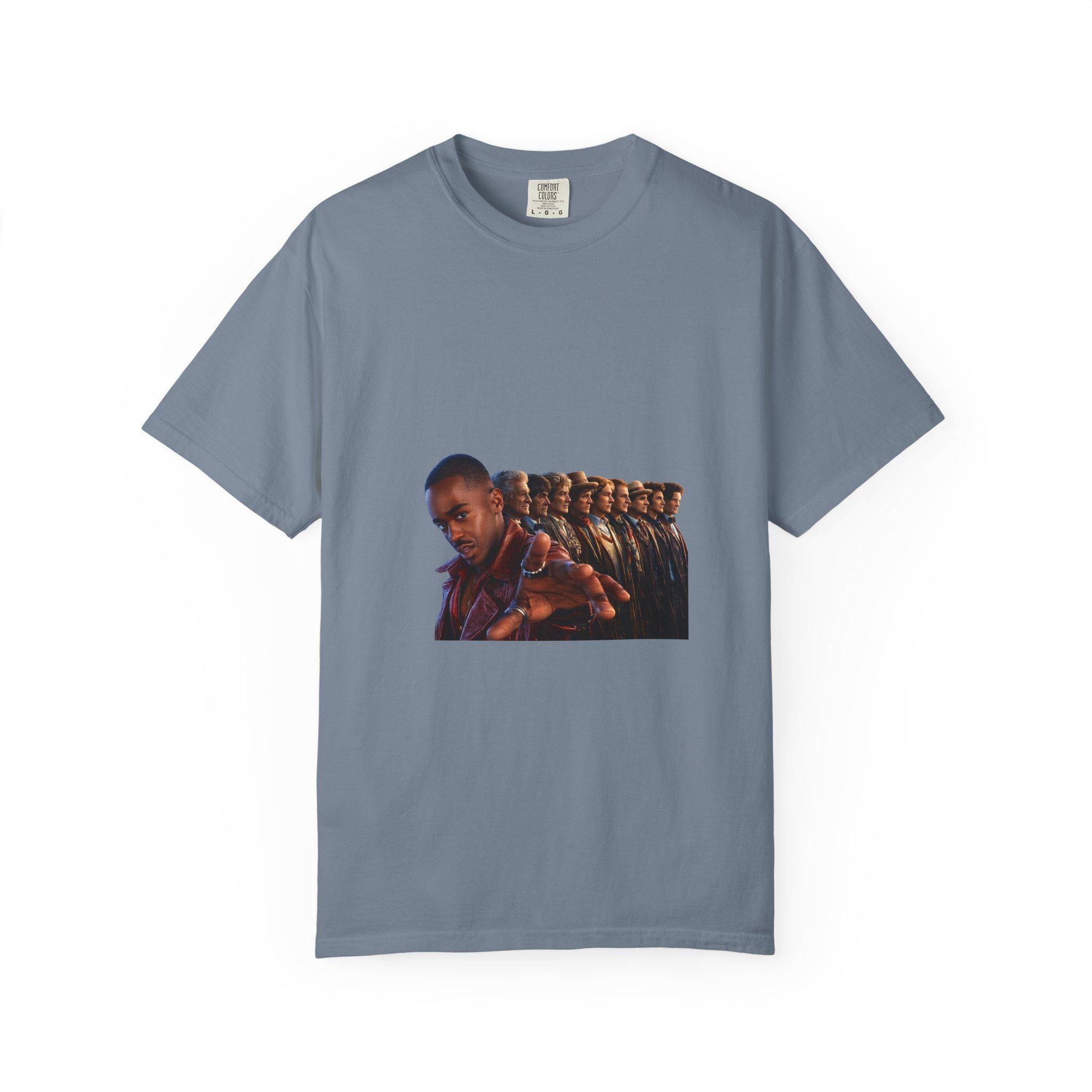 Repeating Portrait Illustration T-Shirt | Retro Film Strip Graphic