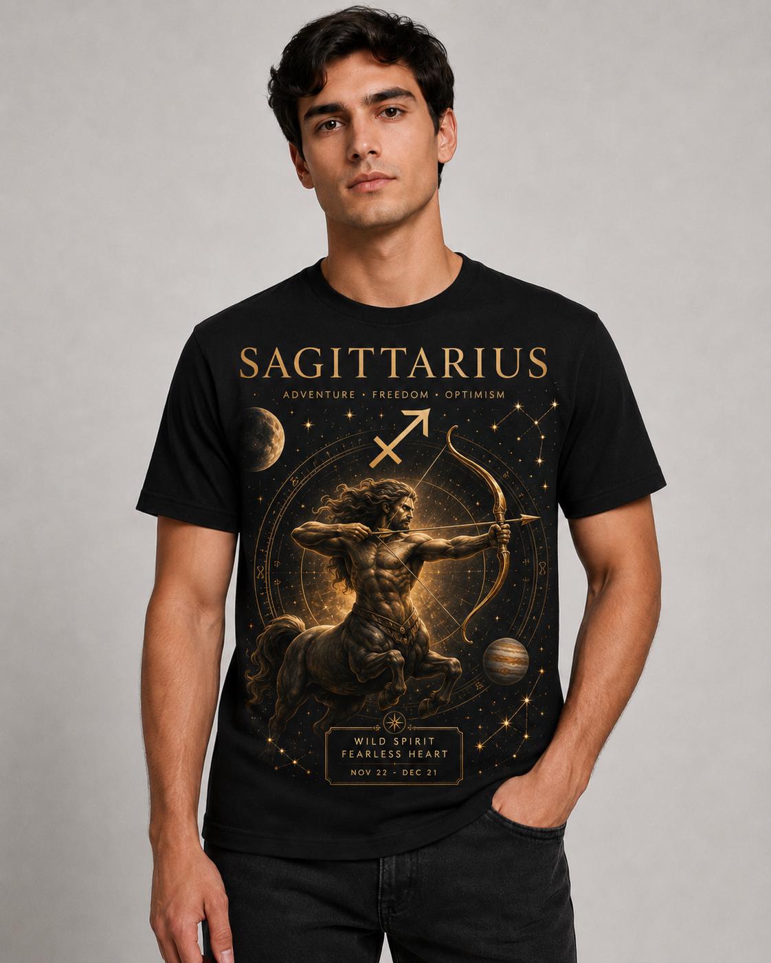 Zodiac Streetwear T-Shirt: Aries Astrology Celestial Design