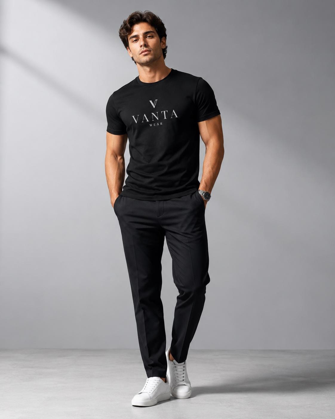 Vanta Wear T-shirt: Minimalist Logo, Athletic Cut Streetwear Tee