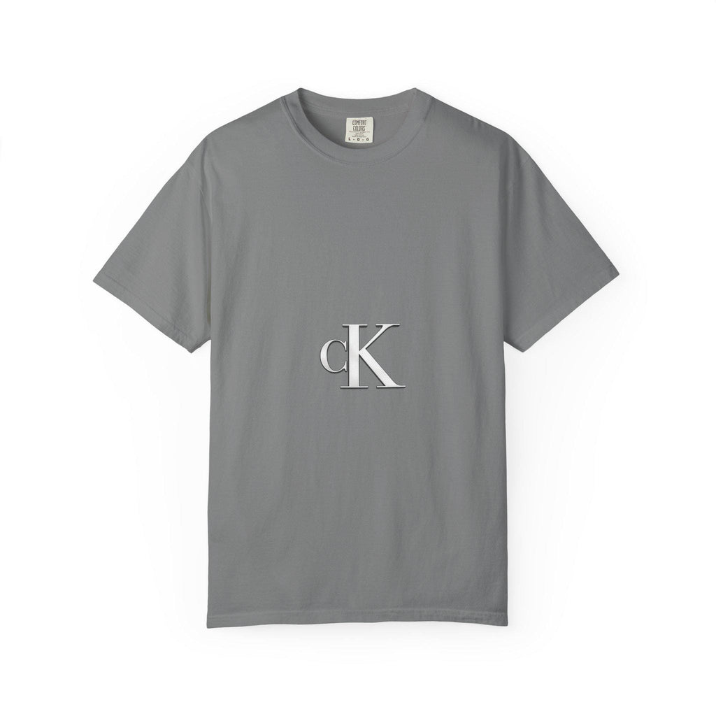 CK Monogram Logo T-shirt | Minimal Logo Tee, White Cotton