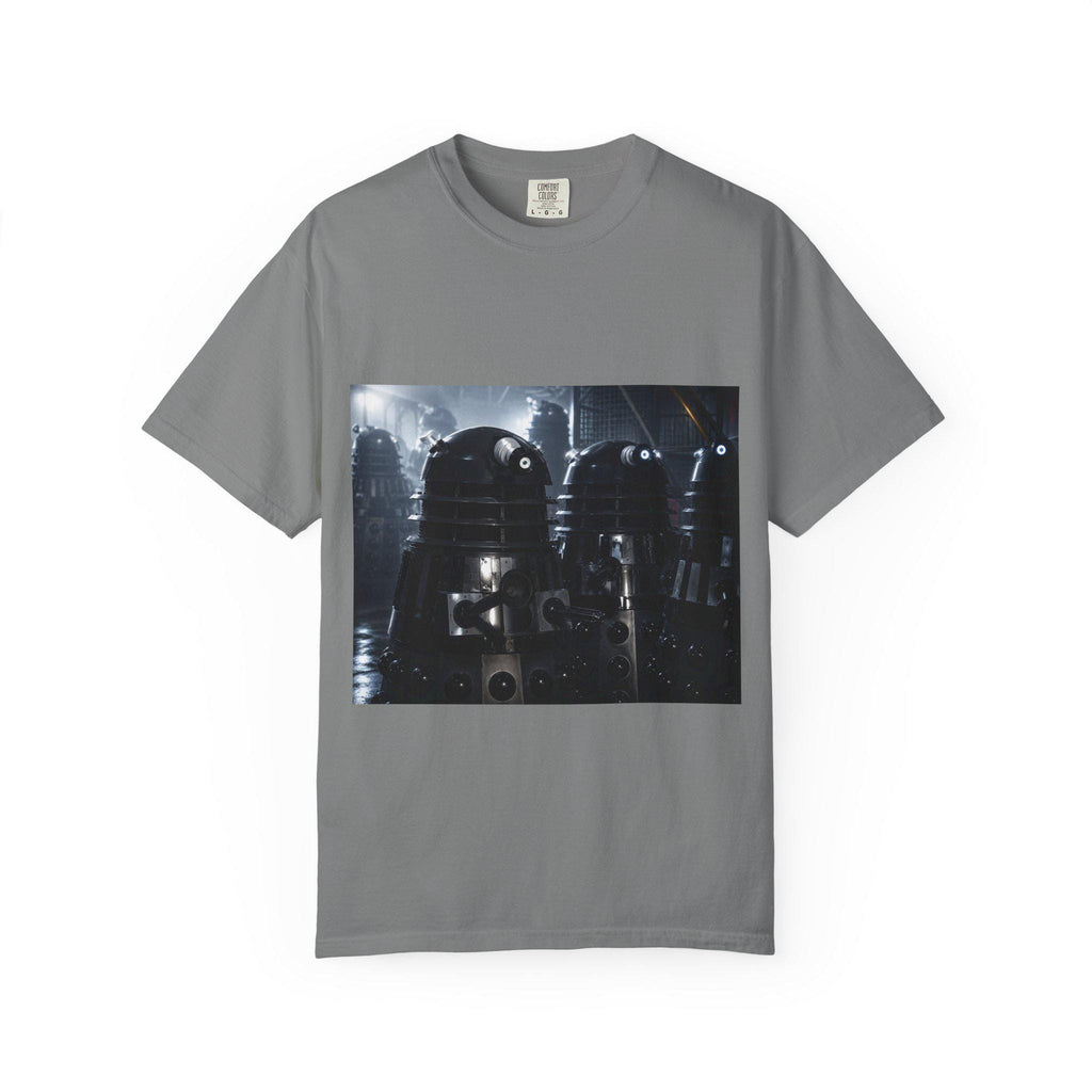 Retro Sci-Fi Robots T-Shirt | Vintage Space Droid Illustration