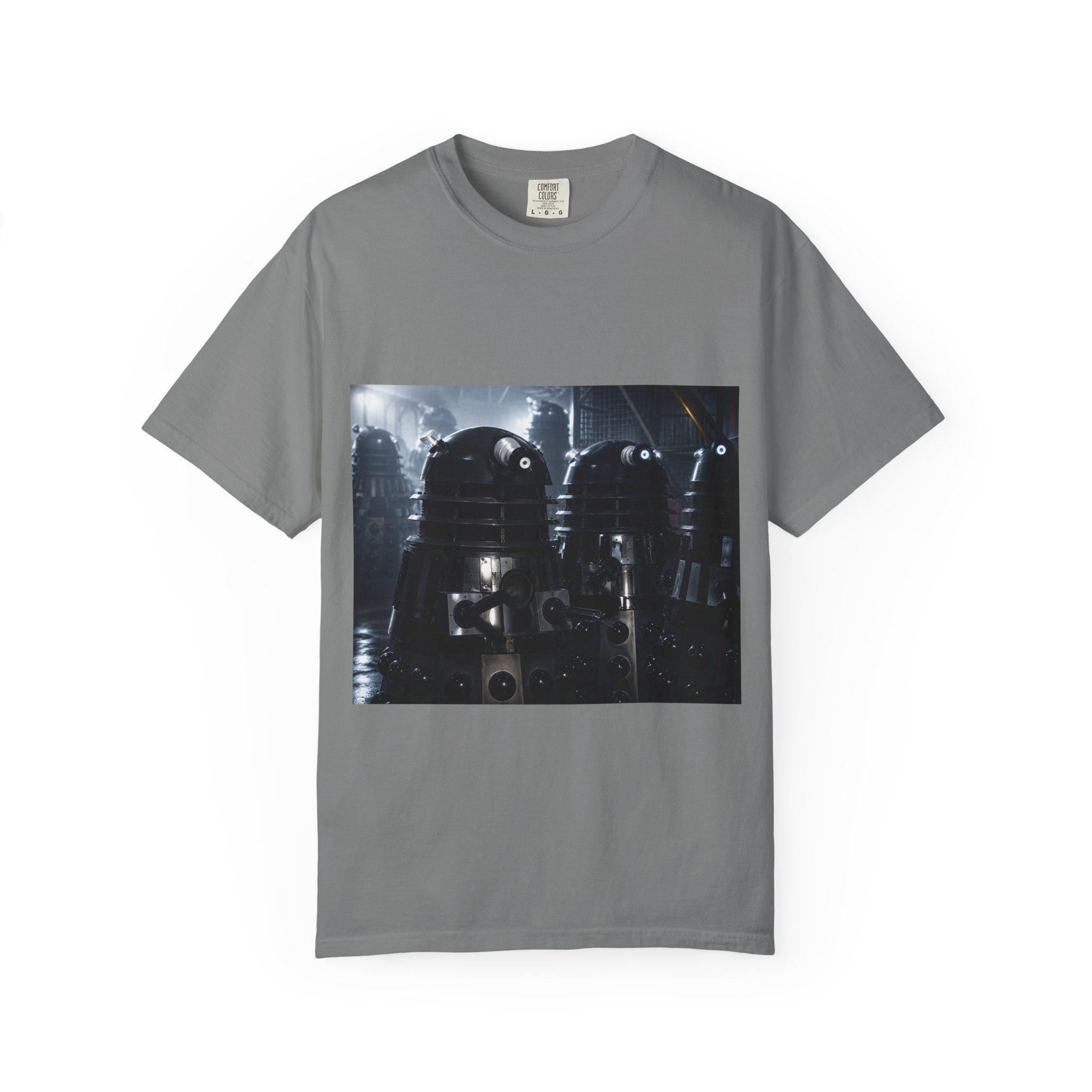 Retro Sci-Fi Robots T-Shirt | Vintage Space Droid Illustration