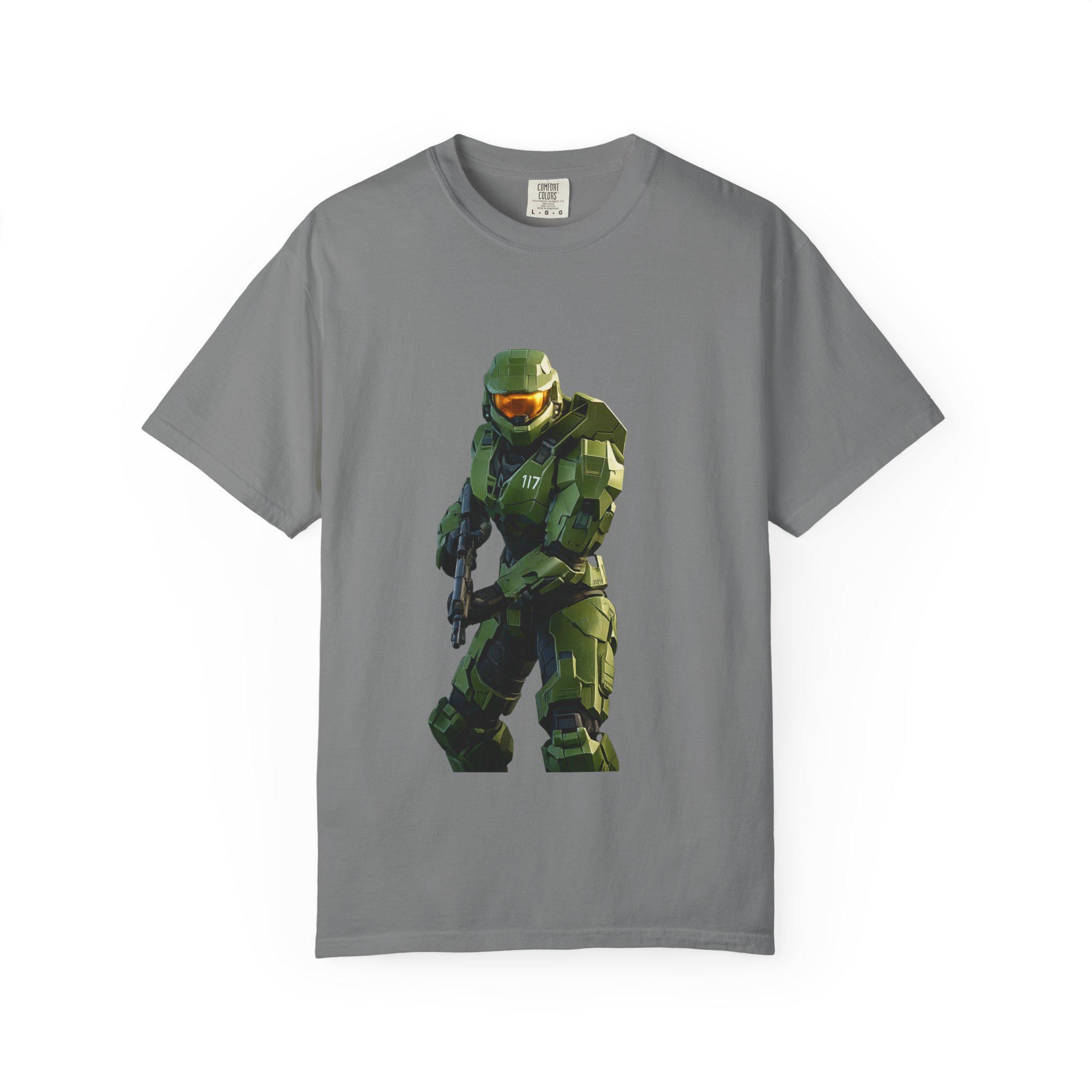 Master Chief Spartan Armor T-shirt | Sci-Fi Video Game Soldier Tee