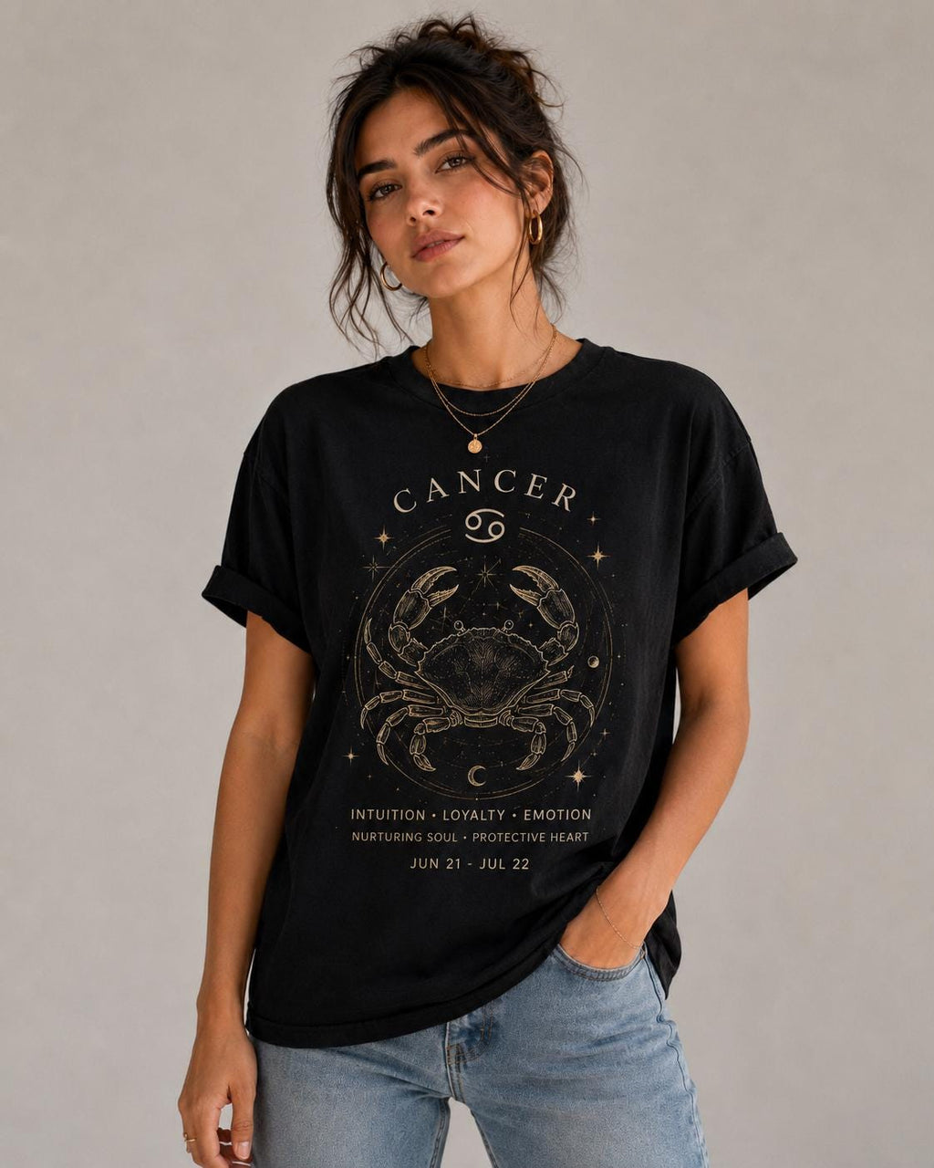 Zodiac Streetwear T-Shirt: Aries Astrology Celestial Design