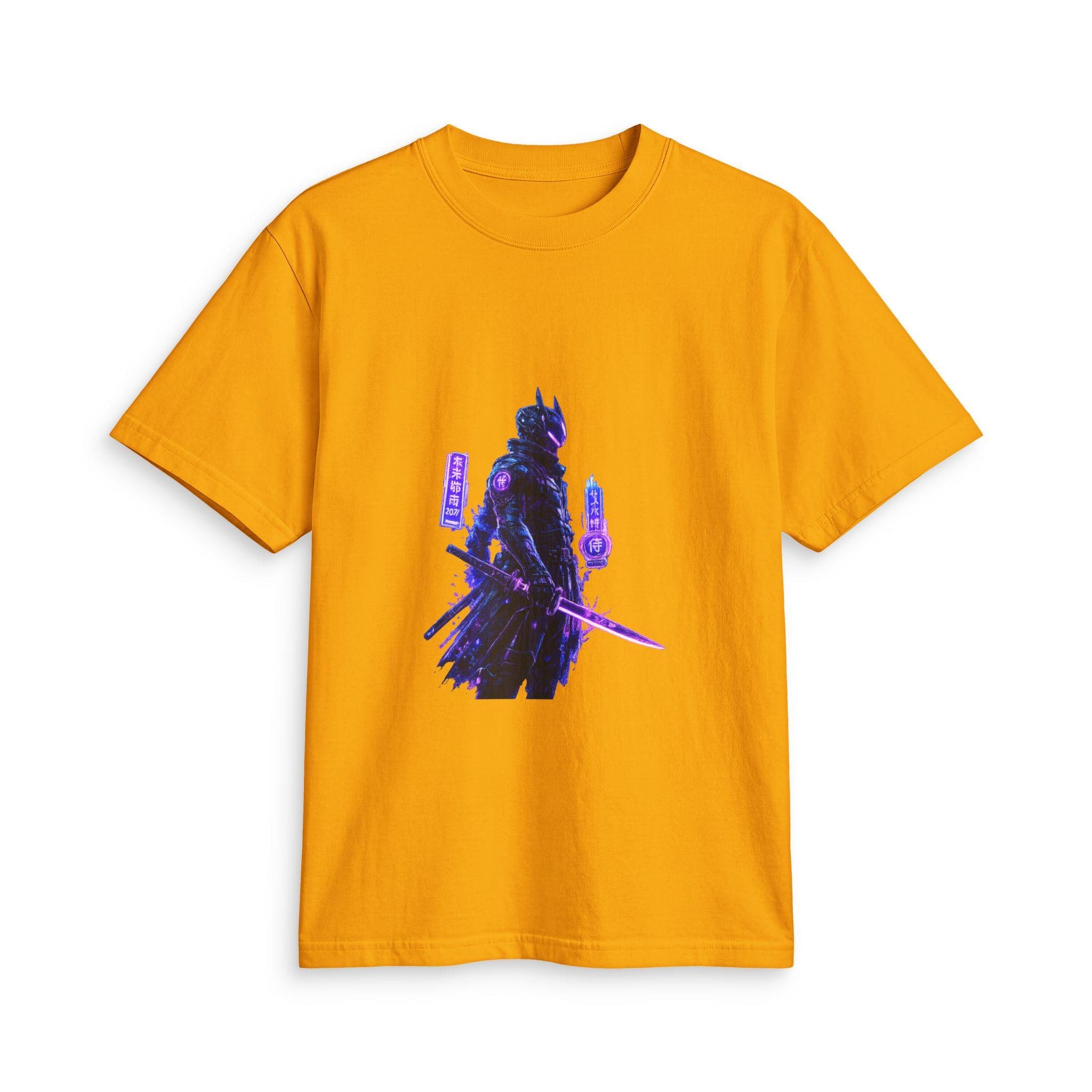 Neon Samurai T-Shirt | Cyberpunk Warrior Graphic Tee