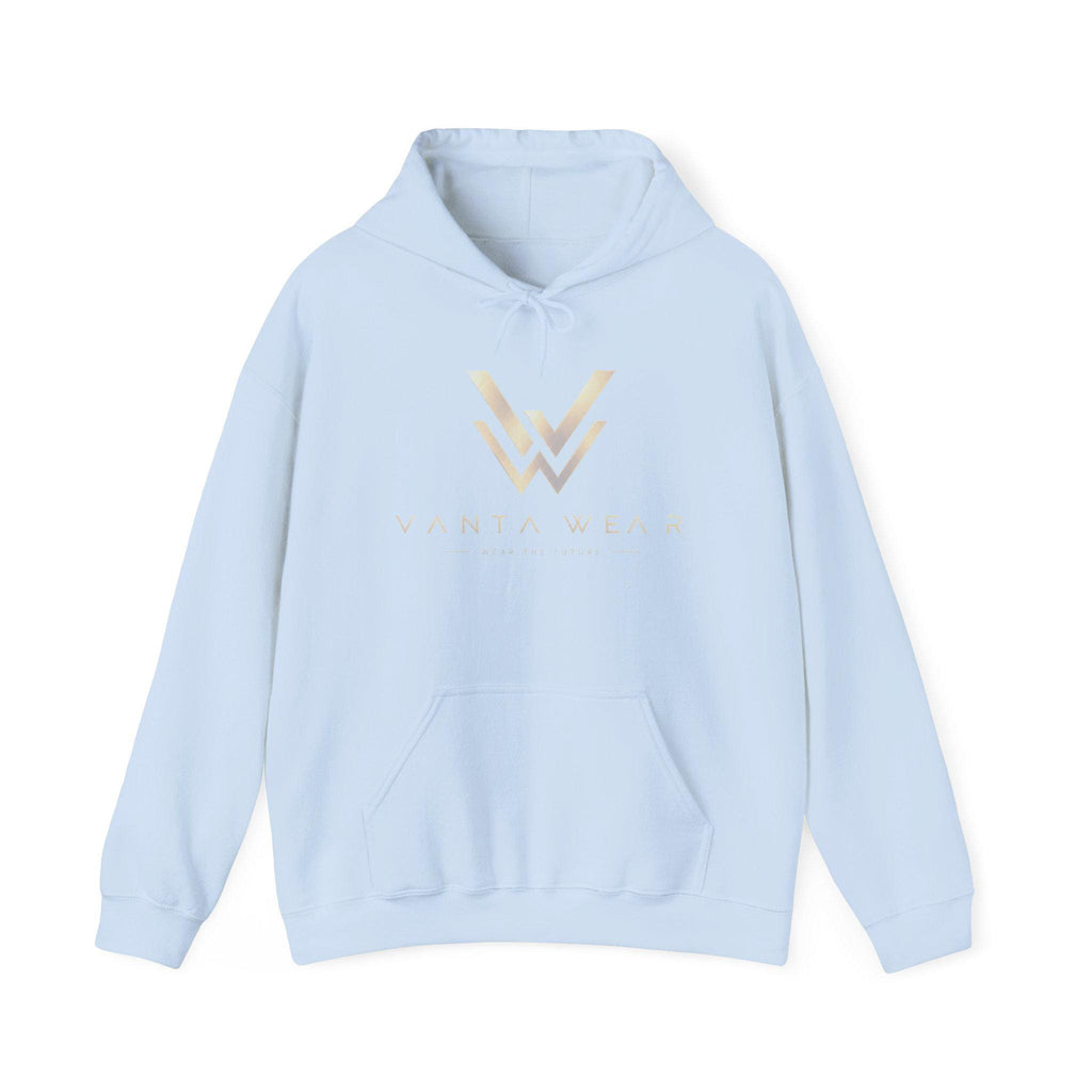 Gold Geometric W Logo Hoodie | Minimal Monogram Sweatshirt