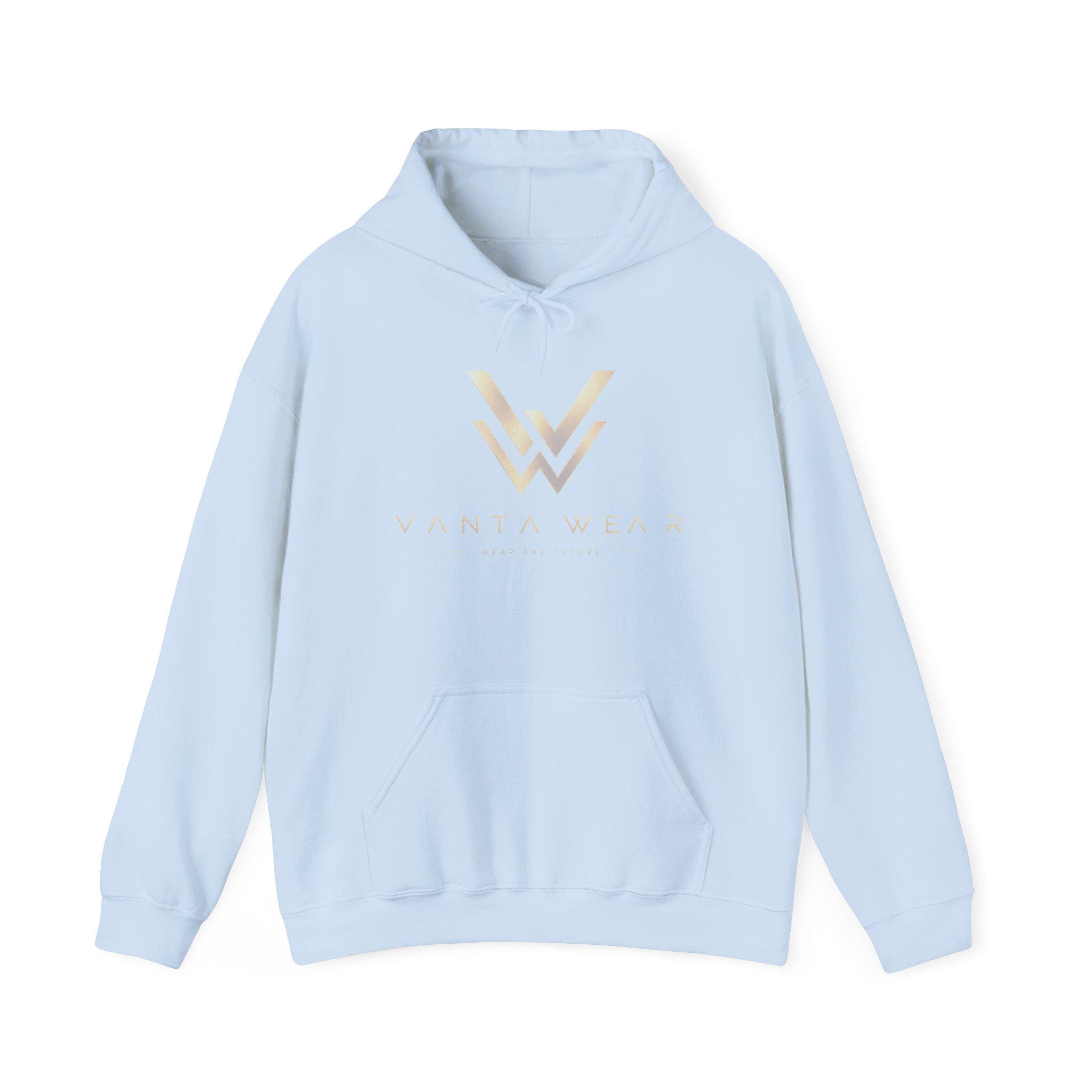 Gold Geometric W Logo Hoodie | Minimal Monogram Sweatshirt