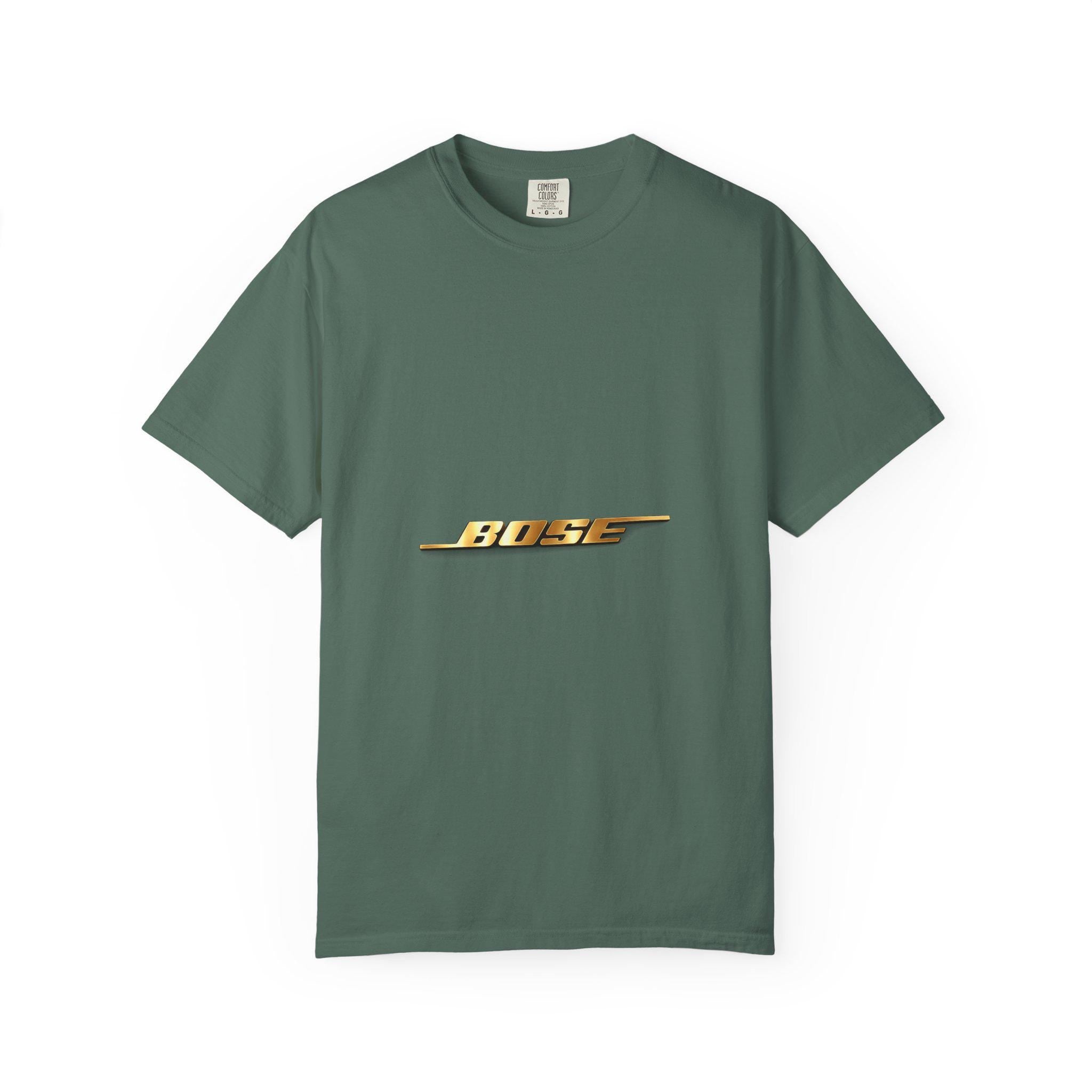 Retro Gold 'BOSS' Lightning Logo T-shirt | Vintage Moto Graphic