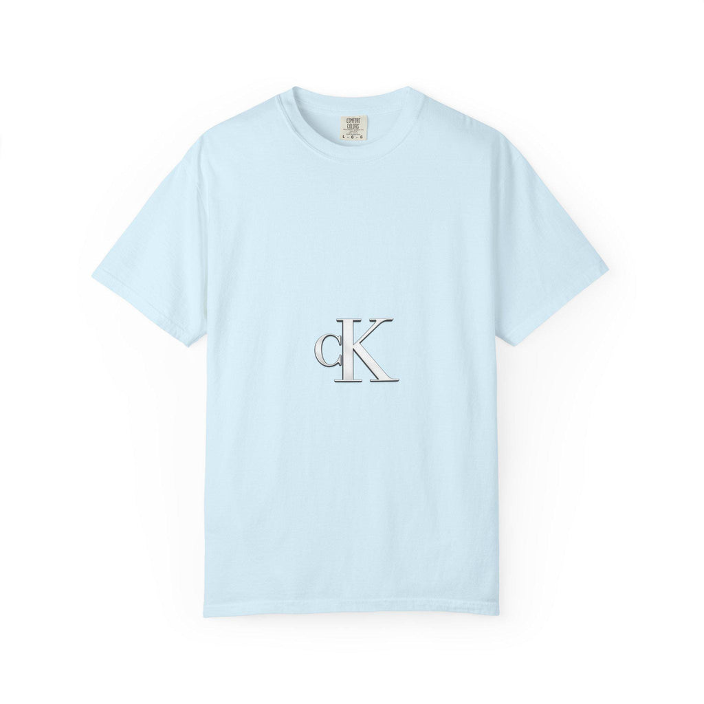 CK Monogram Logo T-shirt | Minimal Logo Tee, White Cotton
