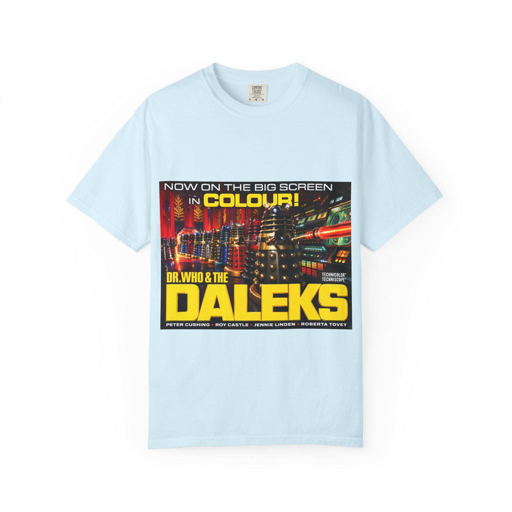 Dr. Who & The Daleks Retro Movie Poster T-Shirt | Sci-Fi Classic Tee