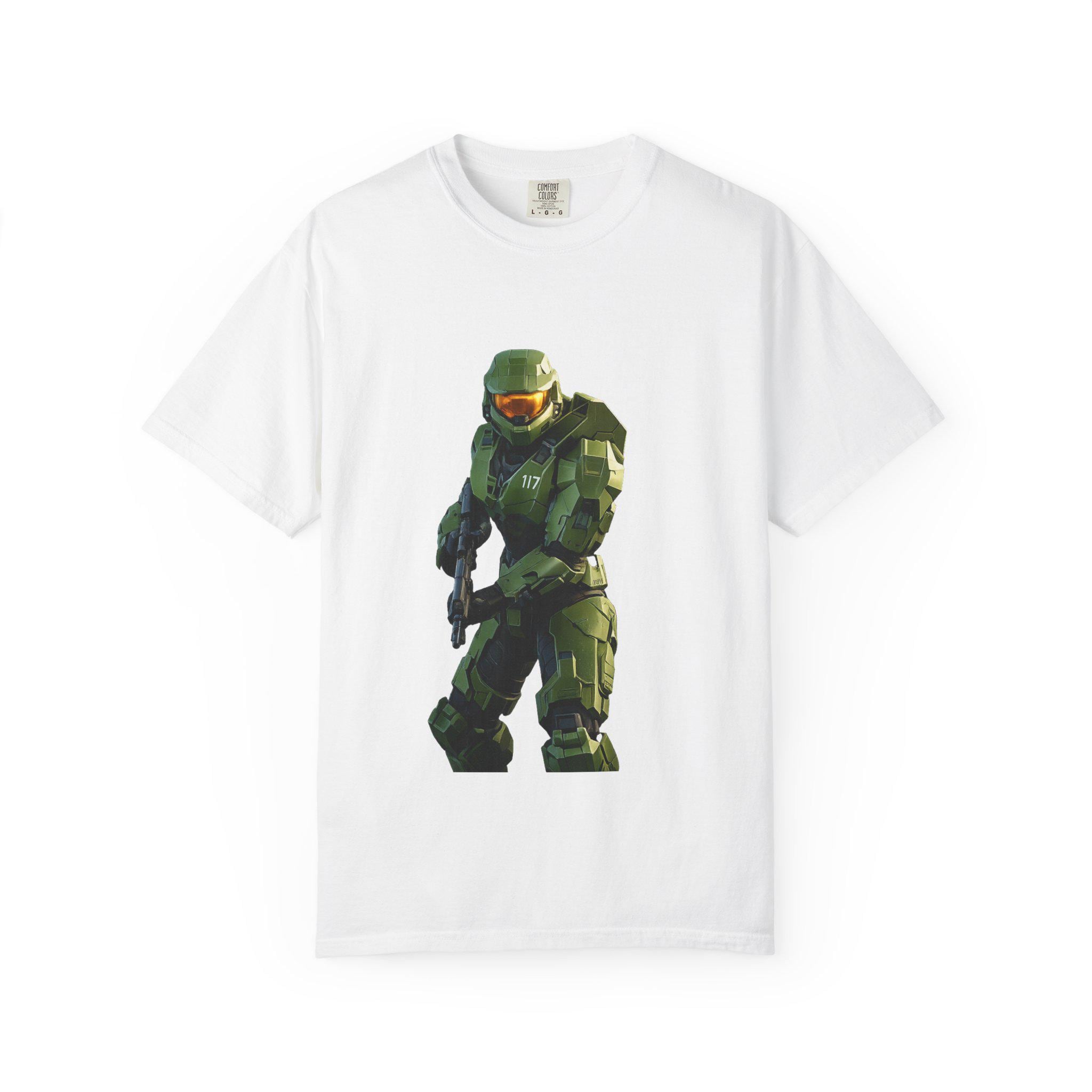 Master Chief Spartan Armor T-shirt | Sci-Fi Video Game Soldier Tee