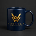 Vanta Wear Ceramic Mug: Luxury Branded Coffee Cup, Modern Design