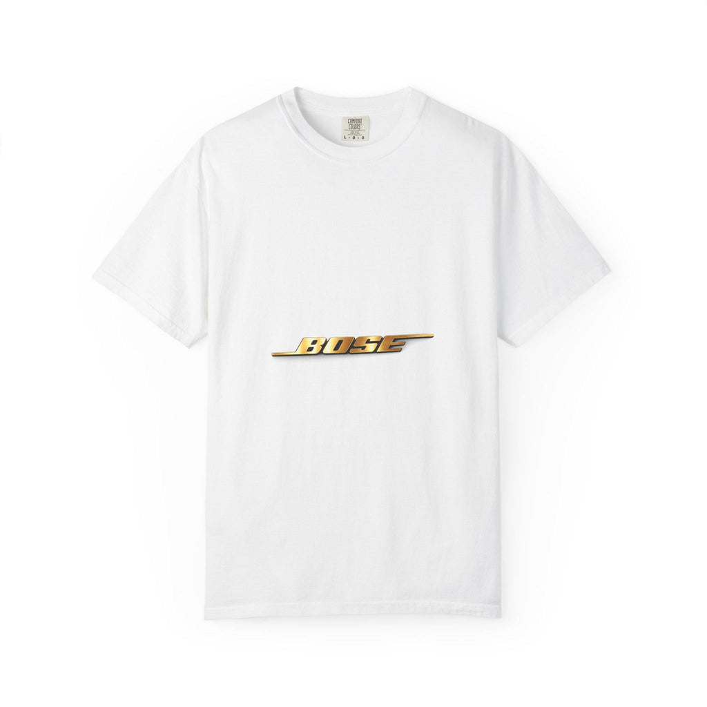 Retro Gold 'BOSS' Lightning Logo T-shirt | Vintage Moto Graphic