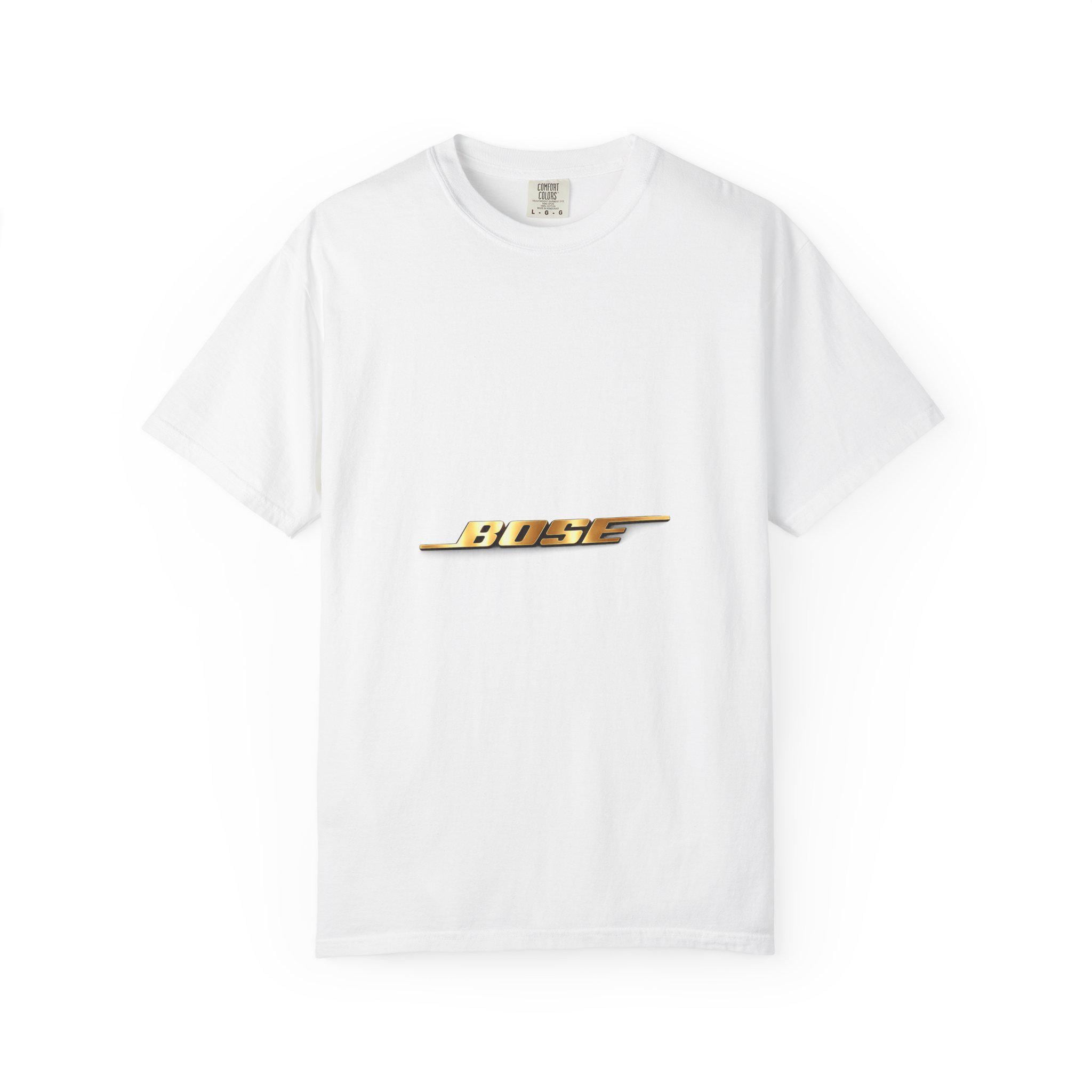 Retro Gold 'BOSS' Lightning Logo T-shirt | Vintage Moto Graphic